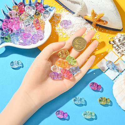 50Pcs Transparent Acrylic Beads TACR-YW0003-16-1