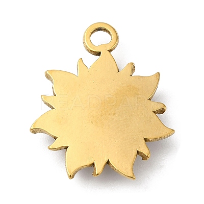 Real 18K Gold Plated 304 Stainless Steel Pendants STAS-A084-22G-02-1