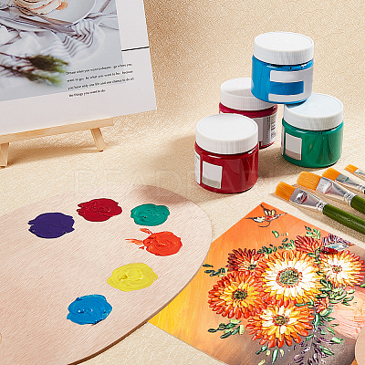 Wooden Painting Palette DIY-PH0026-80-1