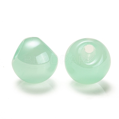 Opaque Acrylic Beads OACR-G012-03F-1