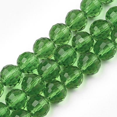 Transparent Glass Bead Strands GLAA-R095-8mm-14-1