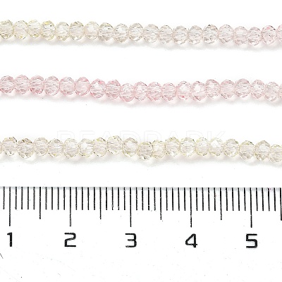 Transparent Painted Glass Beads Strands X-DGLA-A034-T1mm-A25-1