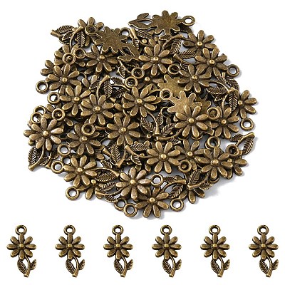 Tibetan Style Alloy Pendants TIBEP-YW0001-03AB-1