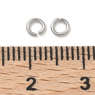 Tarnish Resistant 304 Stainless Steel Open Jump Rings STAS-Q186-02-3.5x0.7mm-1