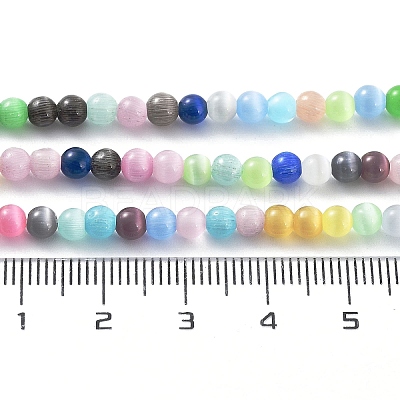 Cat Eye Beads Strands CE-F022-4mm-01-1