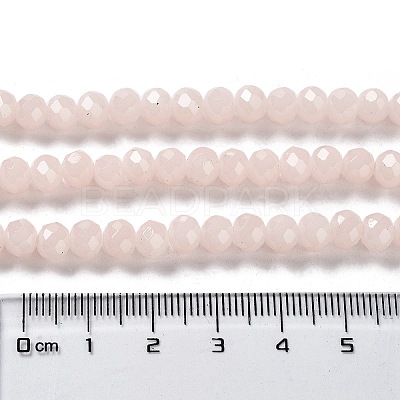 Baking Paint Imitation Jade Glass Bead Strands DGLA-A034-J8MM-A41-1