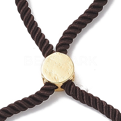 Half Finished Twisted Milan Rope Slider Bracelets FIND-G032-01G-10-1