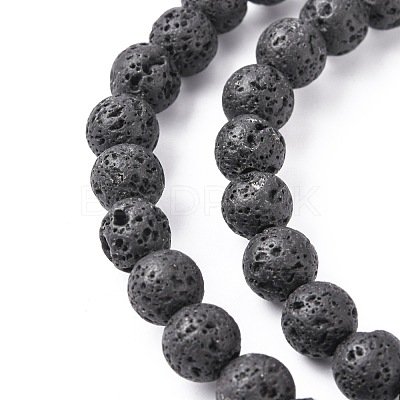 Natural Lava Rock Beads Strands X-G434-1A-1