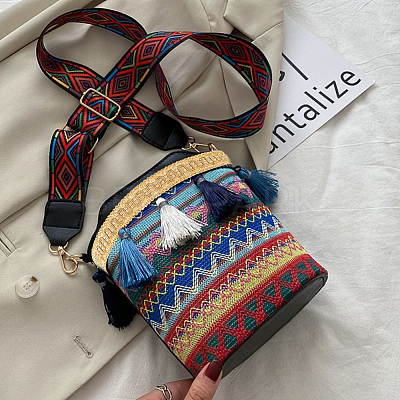 Ethnic Style Embroidery Polyester Ribbons OCOR-WH0067-58-1