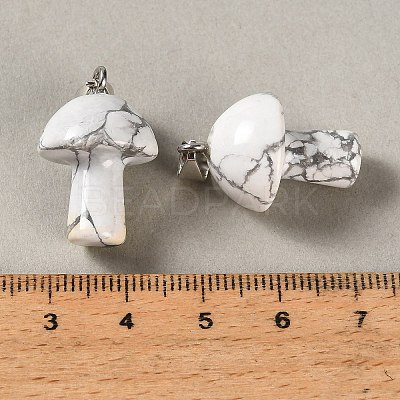 Natural Howlite Pendants GG-CBAA0EE-05P-24-1