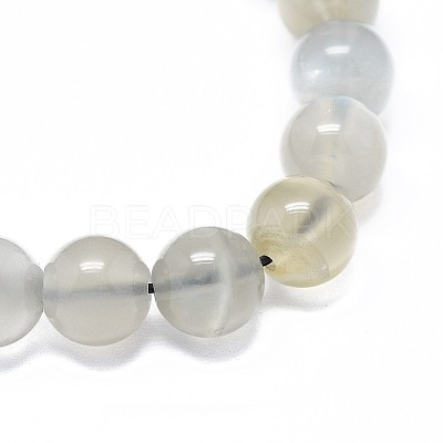 Natural Grey Moonstone Beads Strands G-F632-24-03-1