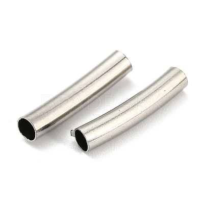 Non-Tarnish 304 Stainless Steel Tube Beads STAS-B047-27C-P-1