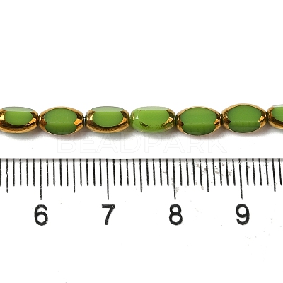 Electroplate Glass Beads Strands X-EGLA-P061-02A-08-1