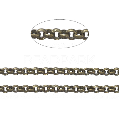 Brass Rolo Chains X-CHC-S008-002H-AB-1