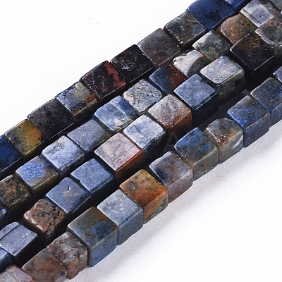 Natural Dumortierite Quartz Beads Strands G-D0020-18-1