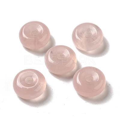 Natural Rose Quartz European Pendants G-M397-01B-1