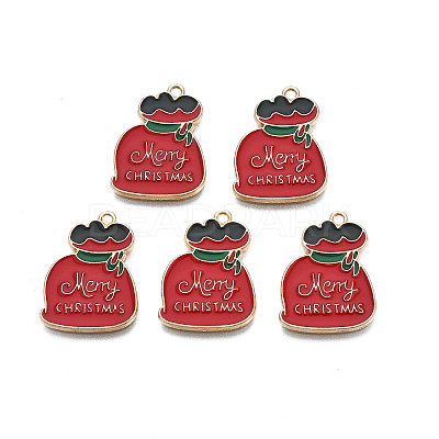 Rack Plating Alloy Enamel Charms X-ENAM-N055-162-1