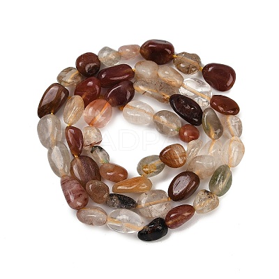 Natural Rutilated Quartz Beads Strands G-R445-6x8-38-01-1