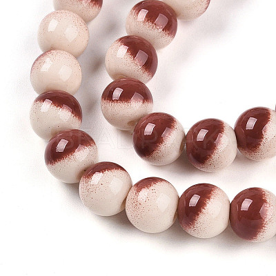 Baking Paint Glass Beads X1-DGLA-N012-8mm-08-1