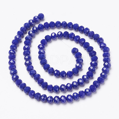 Opaque Solid Color Glass Beads Strands EGLA-A034-P2mm-D07-1