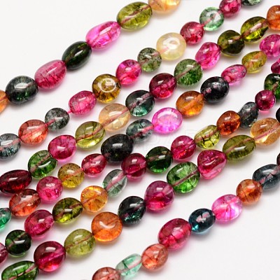 Natural Crackle Quartz Bead Strands X-G-L459-16-1