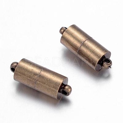 Brass Magnetic Clasps with Loops X-KK-MC027-AB-NF-1