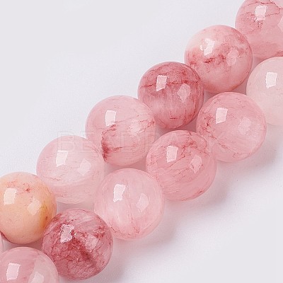 Natural Colorful Green Jade Beads Strands G-G757-02-4mm-1