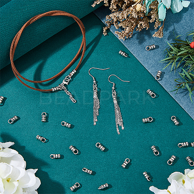 150Pcs Alloy Cord Ends FIND-FH0008-75-1