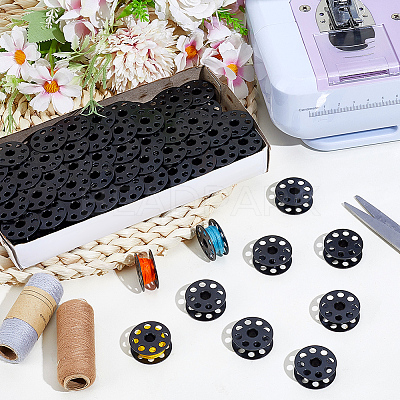 Iron Sewing Embroidery Thread Spool IFIN-WH0100-27EB-1