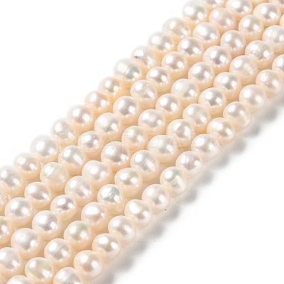 Natural Cultured Freshwater Pearl Beads Strands PEAR-E018-74-1