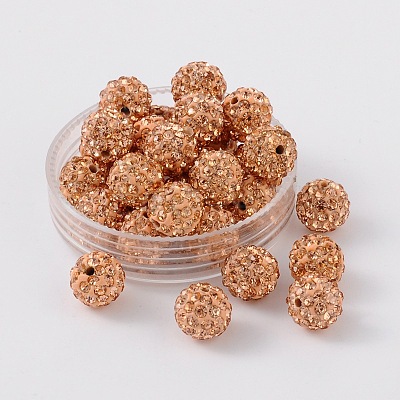 Pave Disco Ball Beads RB-H258-8MM-362-1