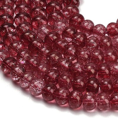 Dyed Imitation Gemstone Glass Beads Strands GL-Z001-03B-03-1