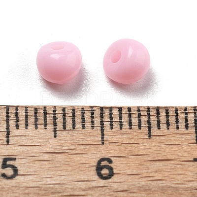 Acrylic Imitation Pearl Beads OACR-D300-01G-1