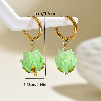 201 Stainless Steel Hoop Earrings GL2030-1-1
