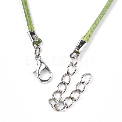 Waxed Cord Necklace Making NCOR-T001-16-1