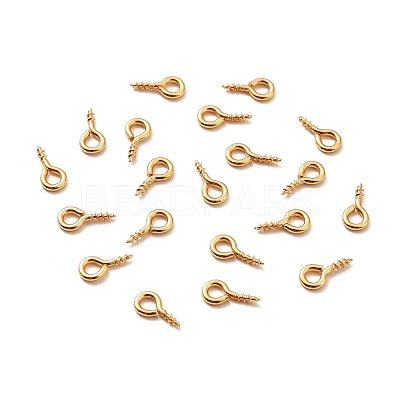 304 Stainless Steel Screw Eye Pin Peg Bails X-STAS-E044-07G-01-1