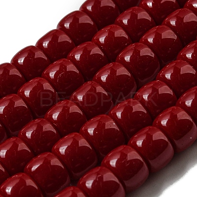 Opaque Glass Beads Strands GLAA-NH0002-B07-1