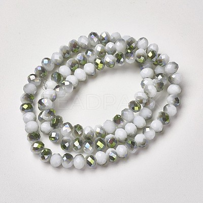 Electroplate Opaque Glass Beads Strands LS-EGLA-A034-P4mm-S18-1