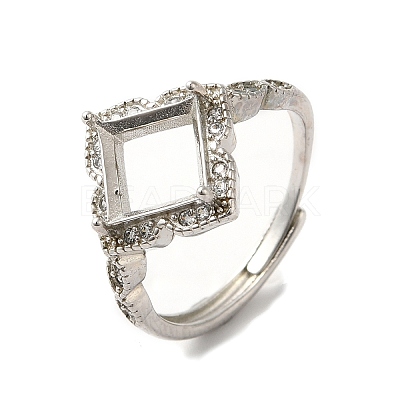Adjustable Alloy Pad Ring Settings KK-C022-01G-P-1