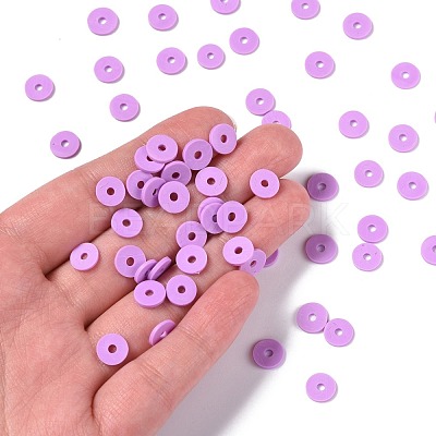 240G 24 Colors Handmade Polymer Clay Beads CLAY-JP0001-08-8mm-1