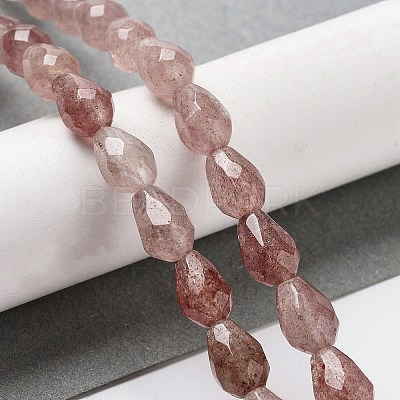 Natural Strawberry Quartz Beads Strands G-P520-B11-01-1