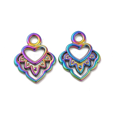 Ion Plating(IP) 304 Stainless Steel Pendants STAS-B032-08MC-1