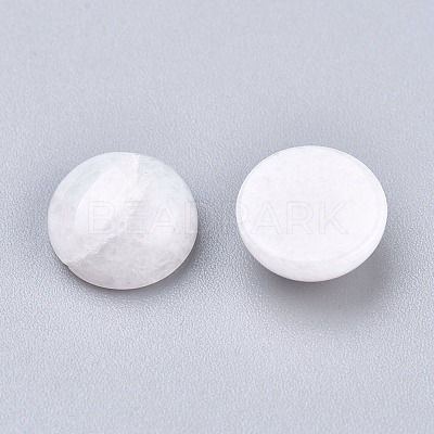 Natural White Jade Cabochons X-G-P393-R69-8MM-1