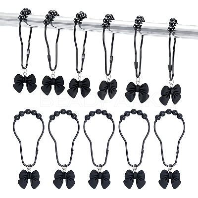12Pcs Iron Shower Curtain Rings for Bathroom HJEW-NB00295-1