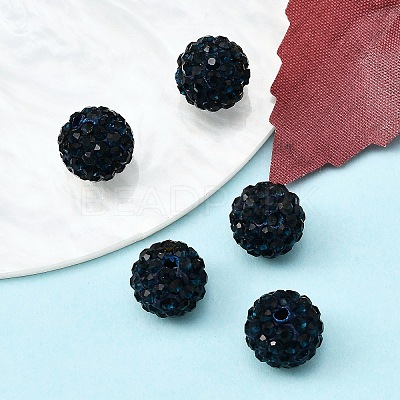 Pave Disco Ball Beads X-RB-A130-10mm-7-1