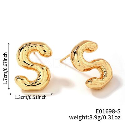 Brass Stud Earrings UV9543-19-1