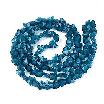 Opaque Glass Beads Strands GLAA-N073-01H-1