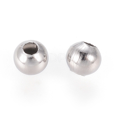 Non-Tarnish 304 Stainless Steel Round Seamed Beads A-STAS-R032-2mm-1