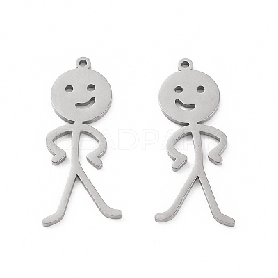 Non-Tarnish 304 Stainless Steel Pendants STAS-C003-06P-1