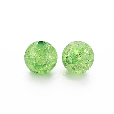 Transparent Crackle Acrylic Beads MACR-S373-66C-N19-1